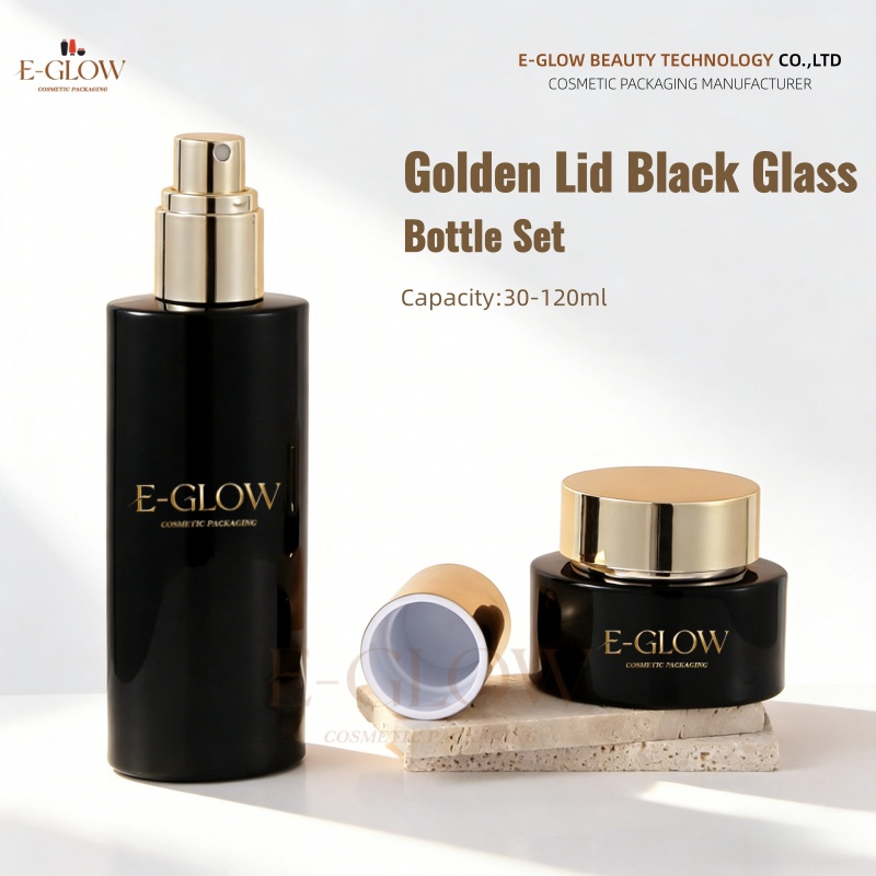 Luxury Skincare Logo - 【Logo Anpassbar】1 Stück Luxuriöser Hautpflege-Glasbehälter mit