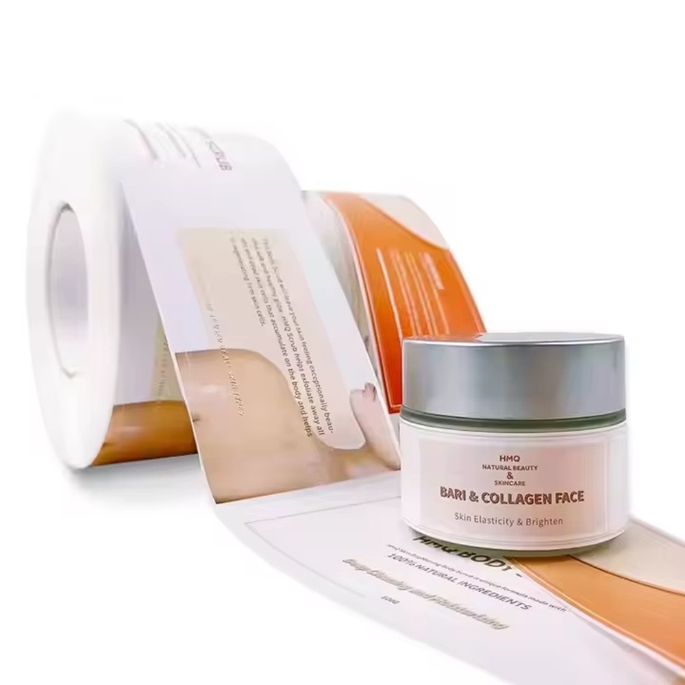 Luxury Skincare Logo - Benutzerdefinierte Luxus-Vinyl-Etiketten | Wasserdichter Logo-Druck |