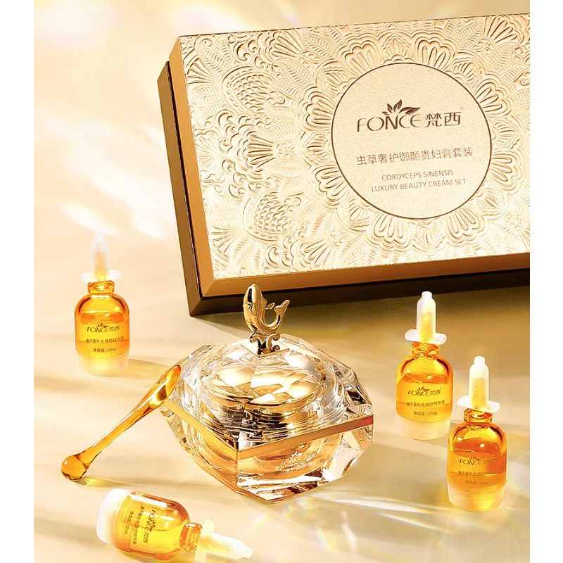 Luxury Skincare Korea - FONCE Cordyceps Sinenis Luxus-Schönheitscreme-Set Feuchtigkeitsspendend Porenverfeinernd